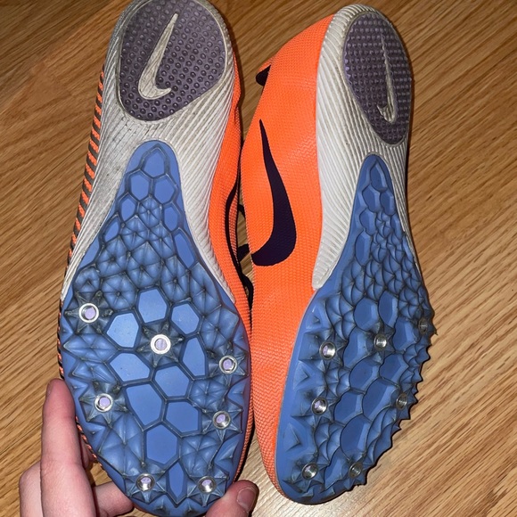 Neon orange and purple Nike running spikes (zoom rival) - Picture 7 of 7